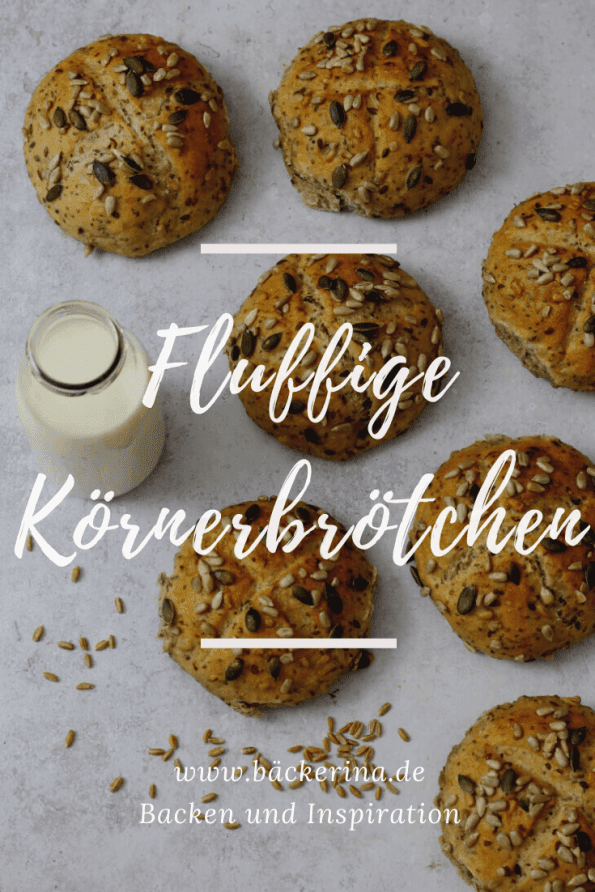 Meine neuen Lieblings-Körnerbrötchen | Soft &amp; würzig - Bäckerina