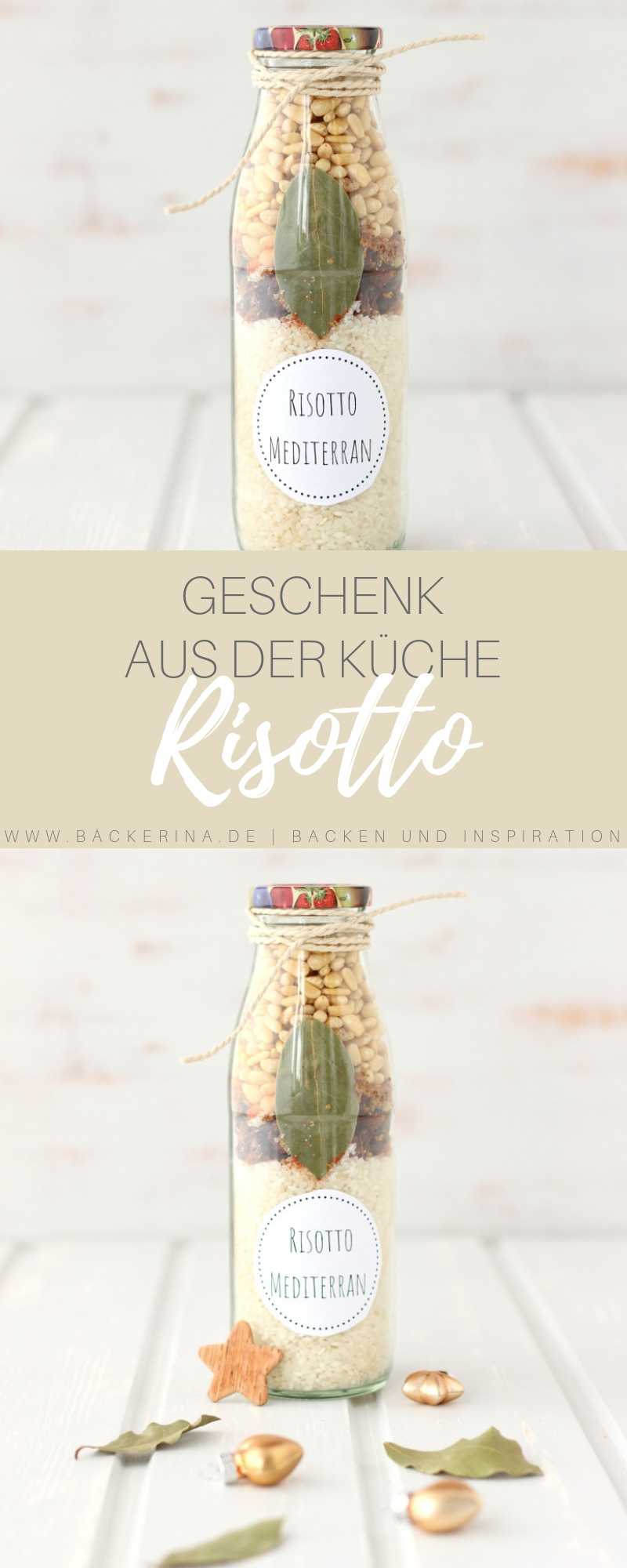 Risotto im Glas mit getrockneten Tomaten